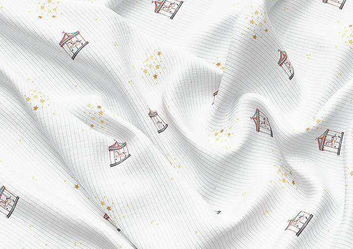 Merrily, Merry Small Fairground - Roman Blind - Image 4